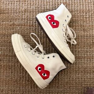 COMME DES GARCONS PLAY Converse Women's Chuck Taylor Peek-A-Boo High-Top Size 6